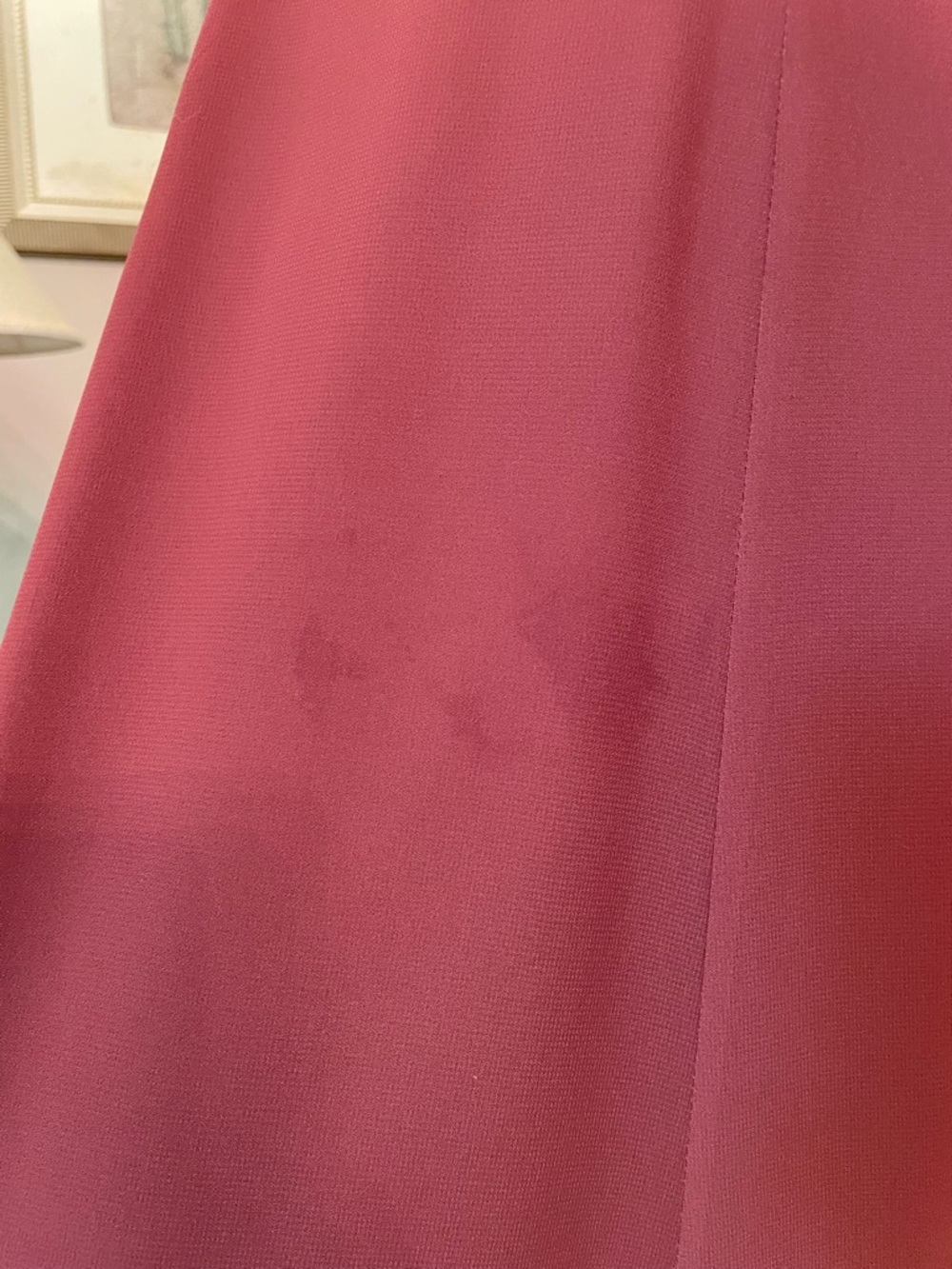 David’s Bridal Chiffon Cinnamon Square Neckline Lace Up Back Dress With Pockets - Picture 6 of 12